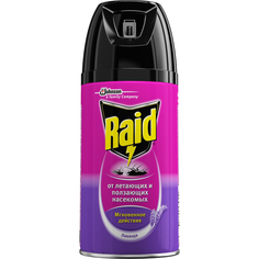 Аэрозоль Raid против летающих и ползающих насекомых Лаванда 300 мл