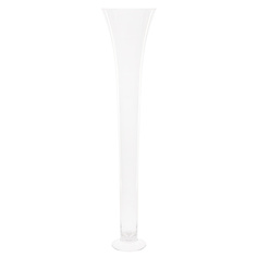 Ваза стеклянная Bx glass напольная длинная 22х100 см