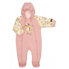 Комбинезон Lucky Child на синтепоне Осенний лес розовый 74-80