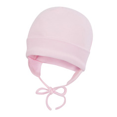 Шапочка Lucky Child со шнурочками Ангелочки розовая 36