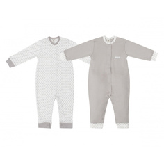 Комплект комбинезонов Lucky Child Дуэт 2 шт для девочки 74-80