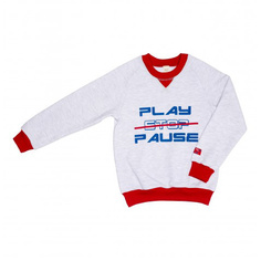 Толстовка Lucky Child Больше пространства серая 68-74