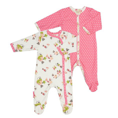 Комплект комбинезонов Lucky Child Маленькая садовница 2 шт розовый 80-86
