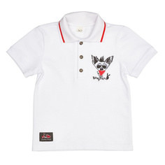 Футболка-поло Lucky Child Лемур в Париже 80-86