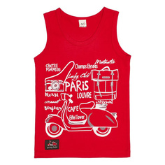 Майка Lucky Child Лемур в Париже красная 86-92