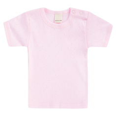 Футболка Lucky Child Ажур розовая 86-92