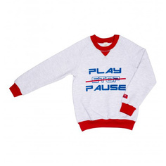 Толстовка Lucky Child Больше пространства серая 86-92