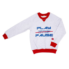 Толстовка Lucky Child Больше пространства серая 80-86