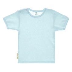 Футболка Lucky Child Ажур голубая 86-92