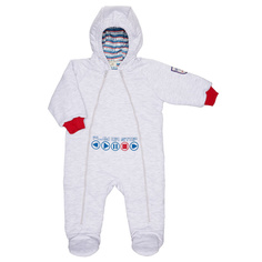 Комбинезон Lucky Child Больше пространства на синтепоне серый 80-86