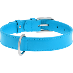 Ошейник для собак COLLAR Glamour без украшений 25 мм 38-49 см Синий
