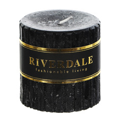 Свеча Riverdale venetian черная 7х7см