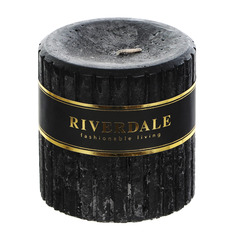 Свеча Riverdale venetian черная 9х9см