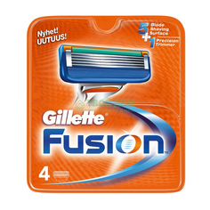 Сменные кассеты для станка Gillette Fusion 4шт.