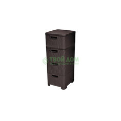 Комод Curver Dark-Brown 4 секции