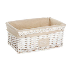 Корзина для хранения East willow белая 45х32х20см