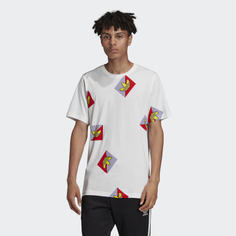 Футболка Allover Print Diagonal adidas Originals