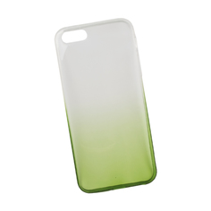 Силиконовая крышка LP для iPhone 5/5s/SE (градиент белый/зеленый) коробка Liberty Project