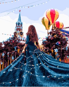 Картина по номерам Paintboy PK 24014 (GX 28077) Праздничная Москва 40*50