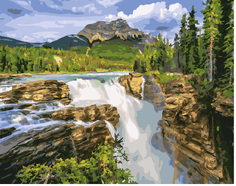 Картина по номерам Paintboy GX 29178 Горный поток 40*50