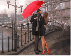 Картина по номерам Paintboy GX 29033 Романтика дождя 40*50