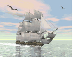 Картина по номерам Paintboy GX 29368 Паруса на рассвете 40*50