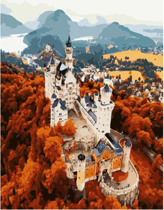 Картина по номерам Paintboy PK 48021 Осенний замок 40*50 Эксклюзив
