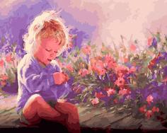 Картина по номерам Paintboy "Девочка с бабочкой", 40x50 см