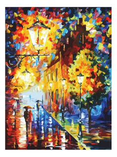 Раскраска по номерам Белоснежка Огни в ночи