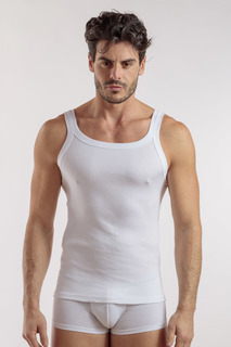 Майка мужская Enrico Coveri ET1105 белая 7