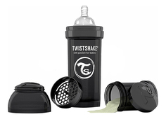 Детская бутылочка Twistshake Антиколиковая 260 мл черная