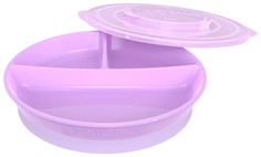 Тарелка с разделителями "Twistshake", цвет: пастельный фиолетовый (Pastel Purple)