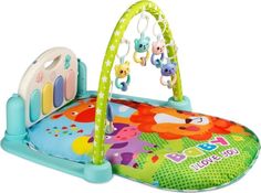 Развивающий коврик для детей AMAROBABY CUTE LION, 80x65x45 (ЛЕВ) салатовый