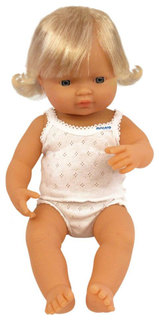 Кукла Miniland Девочка европейка 31152 38 см
