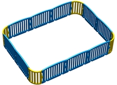 Модульный манеж Leco 2 х 2,75 м