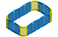 Модульный манеж Leco 1,25 х 2 м