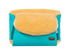 Муфта меховая для коляски Nuovita "Vichingo Pesco", цвет: голубой, арт: NUO_mVICP