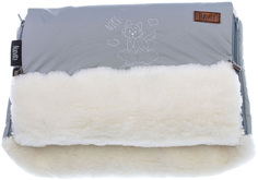 Муфта меховая для коляски Nuovita "Islanda Bianco", цвет: серый, арт: NUO_mISLB