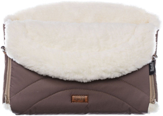 Муфта меховая для коляски Nuovita "Tundra Bianco", цвет: шоколад, арт: NUO_mTUNB