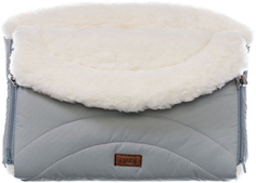 Муфта меховая для коляски Nuovita "Tundra Bianco", цвет: серый, арт: NUO_mTUNB