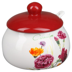 Сахарница Rosenberg 8585-12 Белый, красный