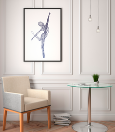 Постер Танцор 60х90 в тубусе