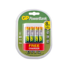 Зарядное устройство + аккумуляторы AA 2700mAh 4шт (GP U411270AAHCF-2UE4)