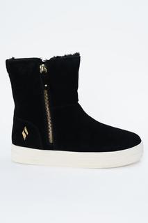 Кеды женские Skechers 838 черные 41 RU