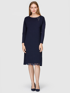 Платье женское Helmidge 7501 синее 12 UK