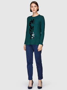 Блузка женская Helmidge 7930 зеленая 22 UK