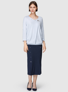 Блузка женская Helmidge 7721 голубая 22 UK