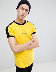 Желтая облегающая футболка Sixth June-Желтый