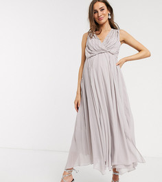 Платье мидакси ASOS DESIGN Maternity-Серый