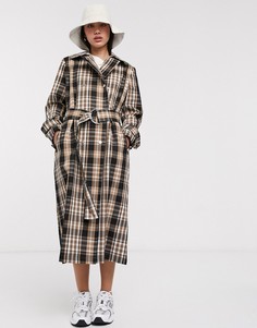Коричневый тренч в клетку Inwear-Мульти